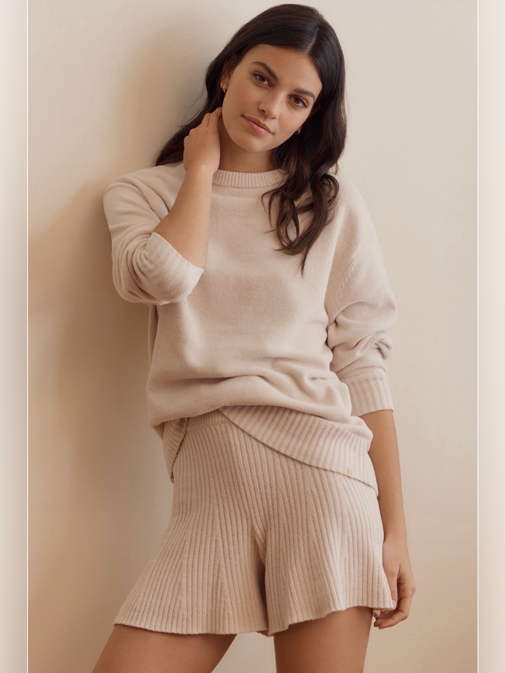 Ugg For Anthropologie Jodee Knit Shorts- Light Sand